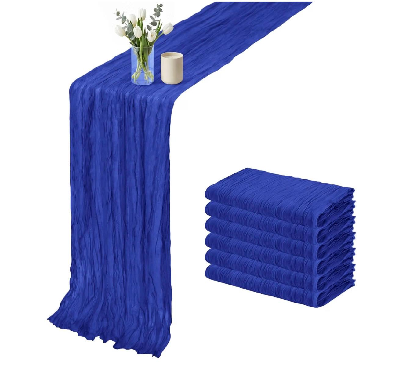 Blue Boho Table Runner