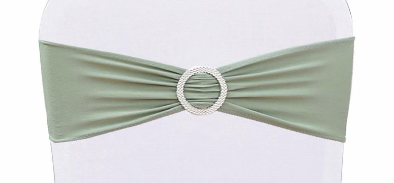 Sage Green Decorative Chair Sash